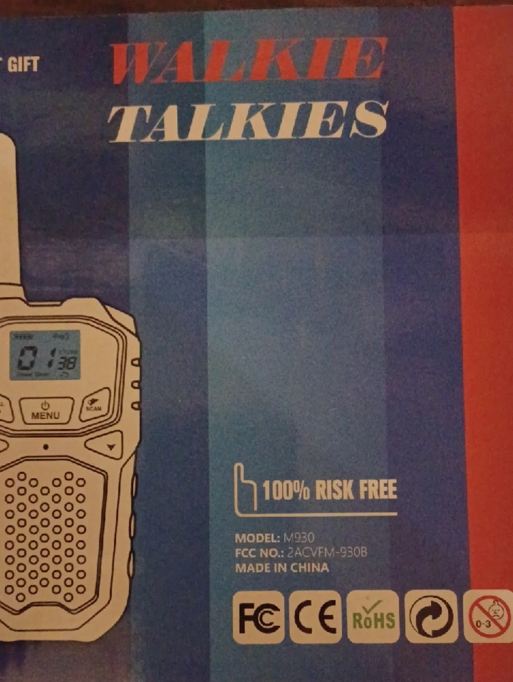 Walkie Talkies - Blue and Red Packaging